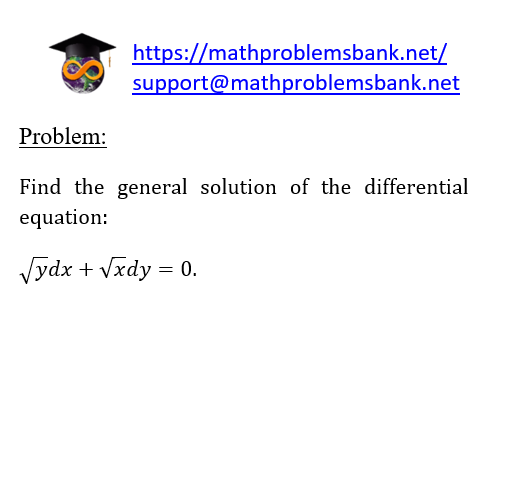8.1.1.73 First order differential equations