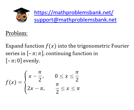 2.6.2.13 Trigonometric Fourier series