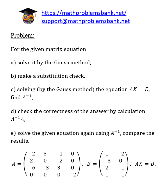 1.5.8 Systems of algebraic equations