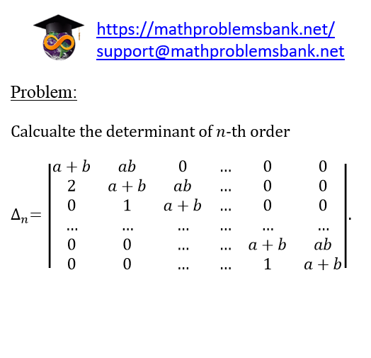 1.2.9 Determinant calculation