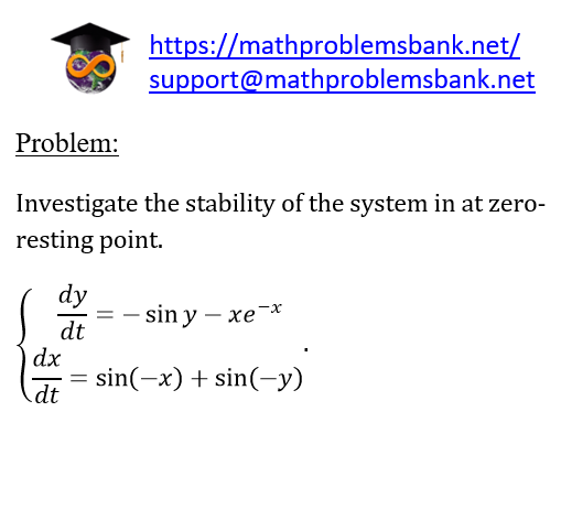 8.4.1.1 Stability of the systems of equations