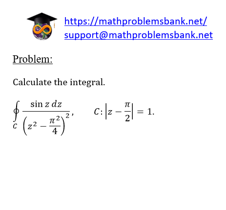 10.1.3 Integral of a complex variable