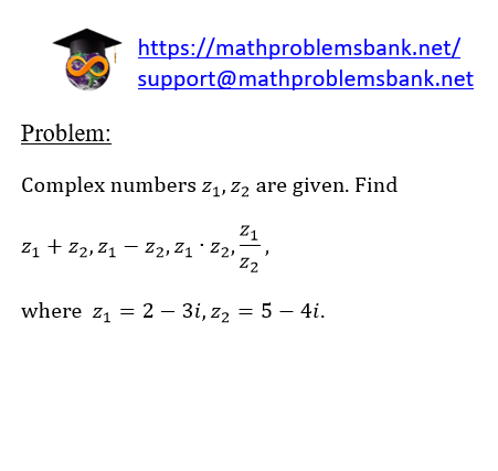 10.3.1 Operations with complex numbers